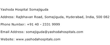 Yashoda Hospital Somajiguda Address Contact Number