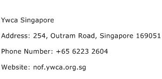 Ywca Singapore Address Contact Number