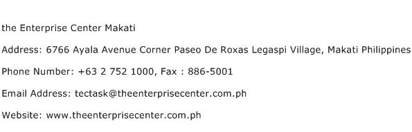 the Enterprise Center Makati Address Contact Number